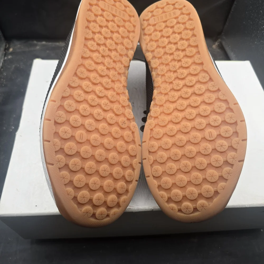 NOBULL Black and White‎ Men's Sneakers with Gum Sole